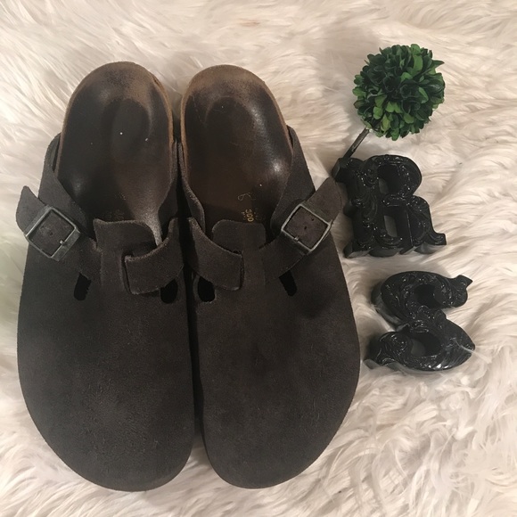Birkenstock Other - Birkenstock Sz 46 Clogs Black Suede